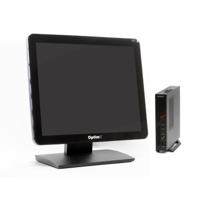 Sistem POS OptimX T100 Mini, Intel Core i5-9500 3.00GHz, 8GB DDR4, 256GB SSD + Monitor Touchscreen OptimX Pro MY17, 17 inch NewTechnology Media foto