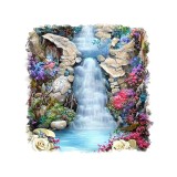 Cumpara ieftin Sticker decorativ, Cascada, Albastru, 55 cm, 6612ST