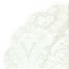 SERVETELE GRANDEUR WHITE RONDON NAPKINS R403690 foto