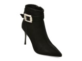 Botine elegante FLAVIA PASSINI negre, AC5975, din piele intoarsa