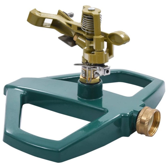 Aspersor rotativ, verde, 21 x 22 x 13 cm, metal
