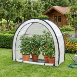 Solar din folie pentru tomate cu fermoar 180x80x170 cm transparent