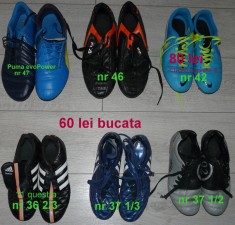 Adidas,Nike,Puma ghete cu crampoane de fotbal marimea 36,37,42,46,47 si copii foto