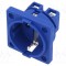Conector alimentare AC PCE 250V 16A soclu 2P PE albastru Schuko