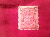 Timbru British South Africa Company 1898 , 1p rosu stampilat