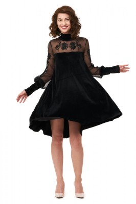 Rochie eleganta din catifea Teona foto