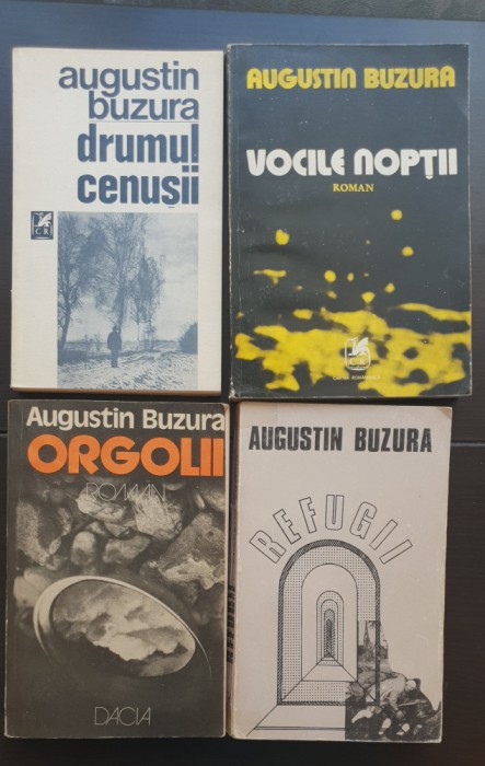 5 titluri AUGUSTIN BUZURA: Drumul cenușii*Vocile nopții*Orgolii*Refugii*Absenții