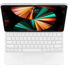 Husa cu tastatura Apple Magic Keyboard pentru iPad Pro 12.9" (gen.5) layout US, Alb