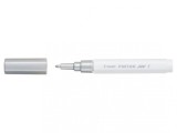 Cumpara ieftin Marker cu vopsea Pintor F argintiu metalic 1.00 mm varf rotund Marker cu vopsea Pintor argintiu metalic extra F