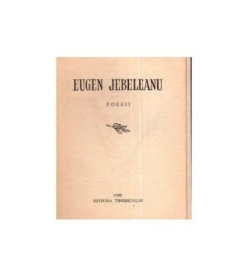 Eugen Jebeleanu - Poezii - 111080 foto