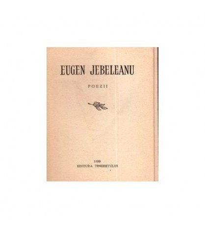 Eugen Jebeleanu - Poezii - 111080