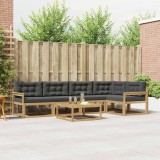 vidaXL Set de canapele de exterior 6 pcs Alb și antracit 3386471