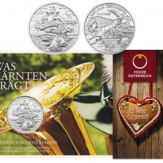 AUSTRIA 2012 - 10 Euro – Karntern - Argint 925 /16,00 gr /32 mm / Blister