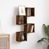 VidaXL Șemele de perete 4 pcs Maro 26 x 15 x 26 cm Lemn compozit