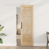 vidaXL Ușă glisantă cu set de accesorii 61x198.5 cm Lemn masiv de pin