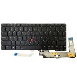 Tastatura Laptop, Lenovo, ThinkPad T14s Gen3 Type 21BR, 21BS, 21CQ, 21CR, iluminata, neagra, layout US