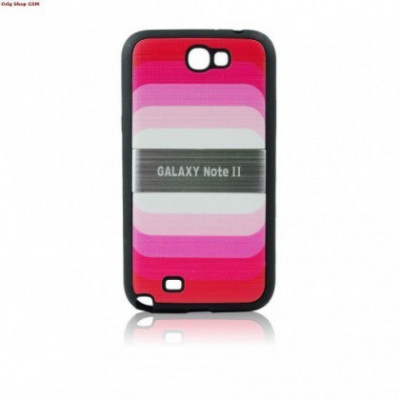 Husa plastic Samsung Galaxy Note2 N7100 Blun Pink Blister foto