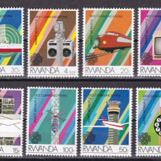 Rwanda 1984 telecomunicatii MI 1259-1266 MNH w62