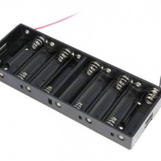 Suport baterii AA R6 x10buc cu terminale cablu COMF BH-3101A