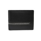 Portofel Barbati Piele Naturala Neagra Personal Style 00P004, Cutie Cadou, 9 x 11.5 cm