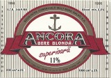 NI511 Etichetă bere blondă superioară Ancora, 1994-1995, Societatea comercială Malț Bere Galați SA