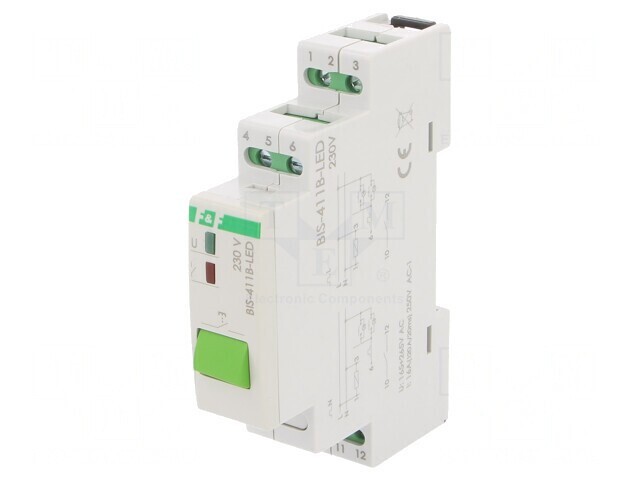 Releu Bistabil de Impulsuri NO 16A IP20 BIS-411B-LED
