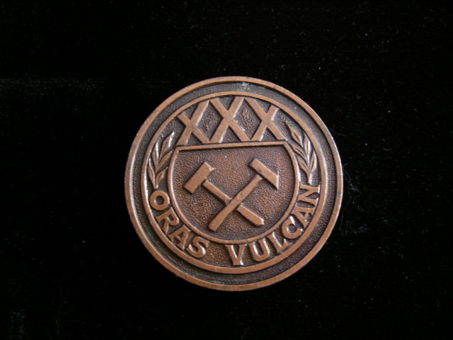 QW1 119 - Medalie - Orasul Vulcan - XXX de ani de la atestare
