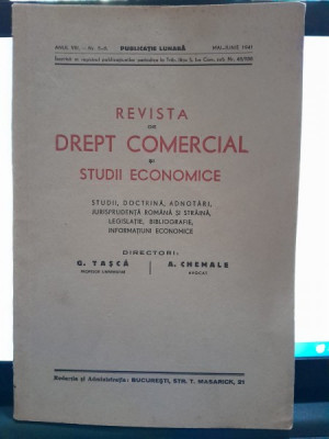 REVISTA DE DREPT COMERCIAL SI STUDII ECONOMICE NR.5-6/1941 foto