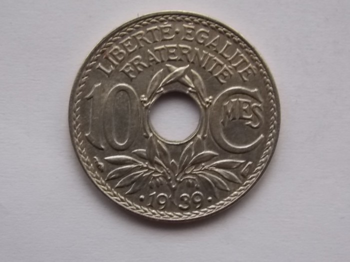 10 CENTIMES .1939. FRANTA-AUNC