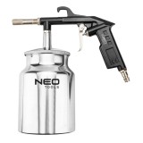 Pistol de sablare pneumatic NEO Tools cu rezervor 750 cm3, 6 bar