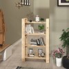 VidaXL Bibliotecă/Separator cameră, 80x35x125 cm, lemn masiv de pin 813904