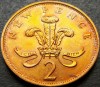 Moneda 2 (TW0) NEW PENCE- ANGLIA / MAREA BRITANIE, anul 1975 *cod 816 A = UNC, Europa, Bronz