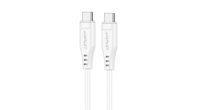 Acefast USB tip C - Cablu USB tip C, 1,2 m, 60W (20V / 3A), alb (C3-03-C-C-C-alb) foto