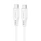 Acefast USB tip C - Cablu USB tip C, 1,2 m, 60W (20V / 3A), alb (C3-03-C-C-C-alb)