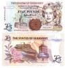 Guernsey 5 Pounds 2023 P-56d UNC