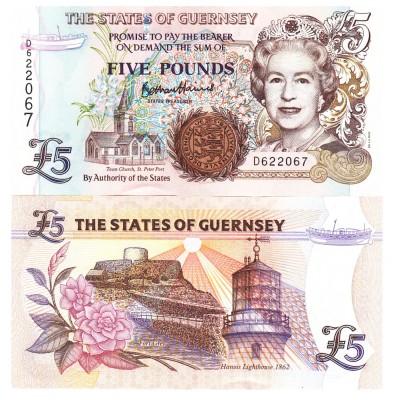 Guernsey 5 Pounds 2023 P-56d UNC foto