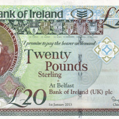 Irlanda de Nord 20 Pounds 2013 UNC