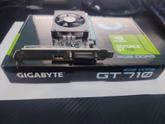 Placa video GIGABYTE Nvidia Geforce GT710 GV-N710D5-2GL 2 GB GDDR5 64 Bit foto