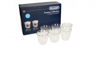 Set 6 pahare cappuccino 190 ml-Creamy Collection DeLonghi foto