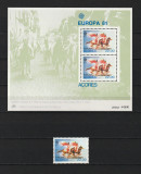 Timbre Portugalia, Azore, 1981 - Coliţă şi serie - Folclor, tradiţii, istorie, Nestampilat