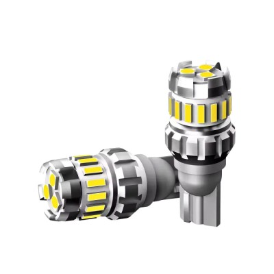 Set 2 becuri LED auto W16W CSP 6500k alb rece canbus T15 12V foto