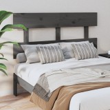 Gossi tablie de pat, gri, 138x3x81 cm, lemn masiv de pin