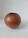 Vaza ceramica vintage Beko Rosenholz 2519, rotunda, 11 cm diametru