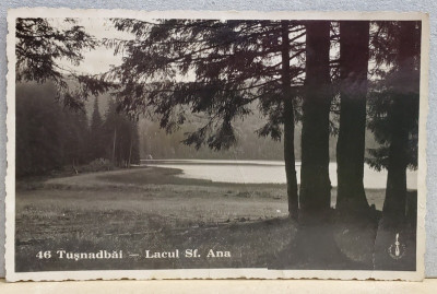 TUSNAD BAI - LACUL SFANTA ANA , CARTE POSTALA ILUSTRATA , 1940 foto