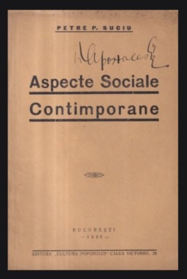 Aspecte Sociale Contimporane Contemporane Petre P. Suciu 1936 foto