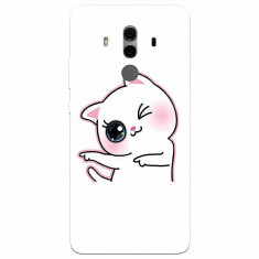 Husa silicon pentru Huawei Mate 10, Cute Kitty