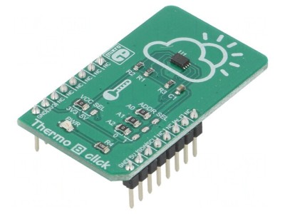 Termometru Digital I2C MCP9808 Click Board foto
