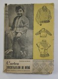 CARTEA TRICOTAJELOR DE MANA de MARTHA M. RECHT , 1954 , PREZINTA URME DE UZURA