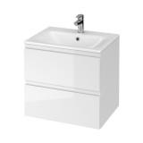 Cumpara ieftin Baza si lavoar CSB2751 - 60 cm, suspendat, sertare, alb