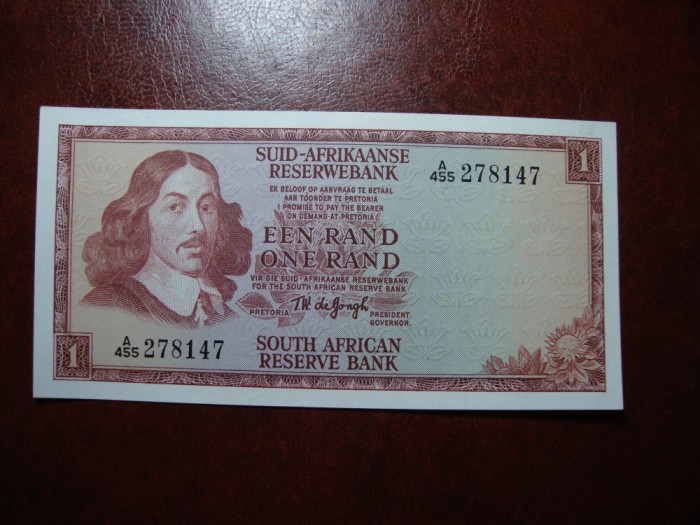 AFRICA DE SUD 1 RAND 1975 UNC